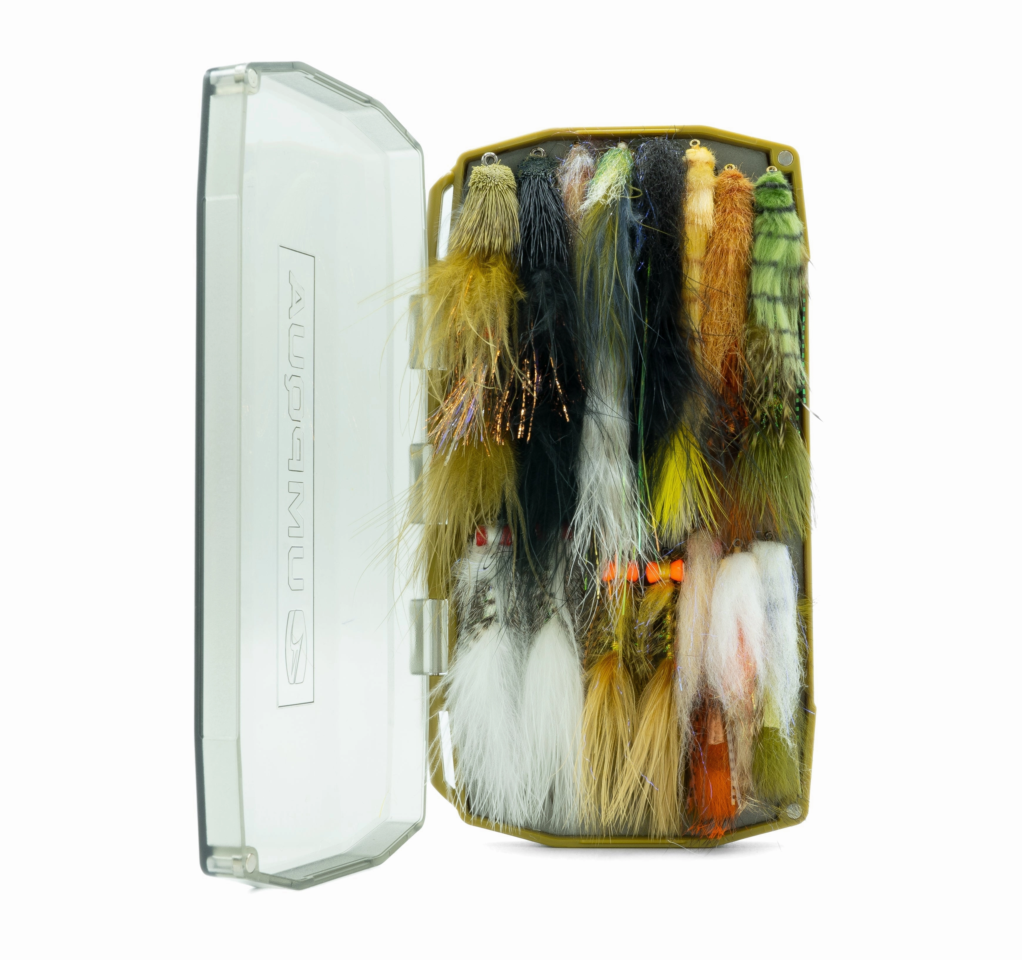 UPG Foam Streamer Large Olive Fly Box