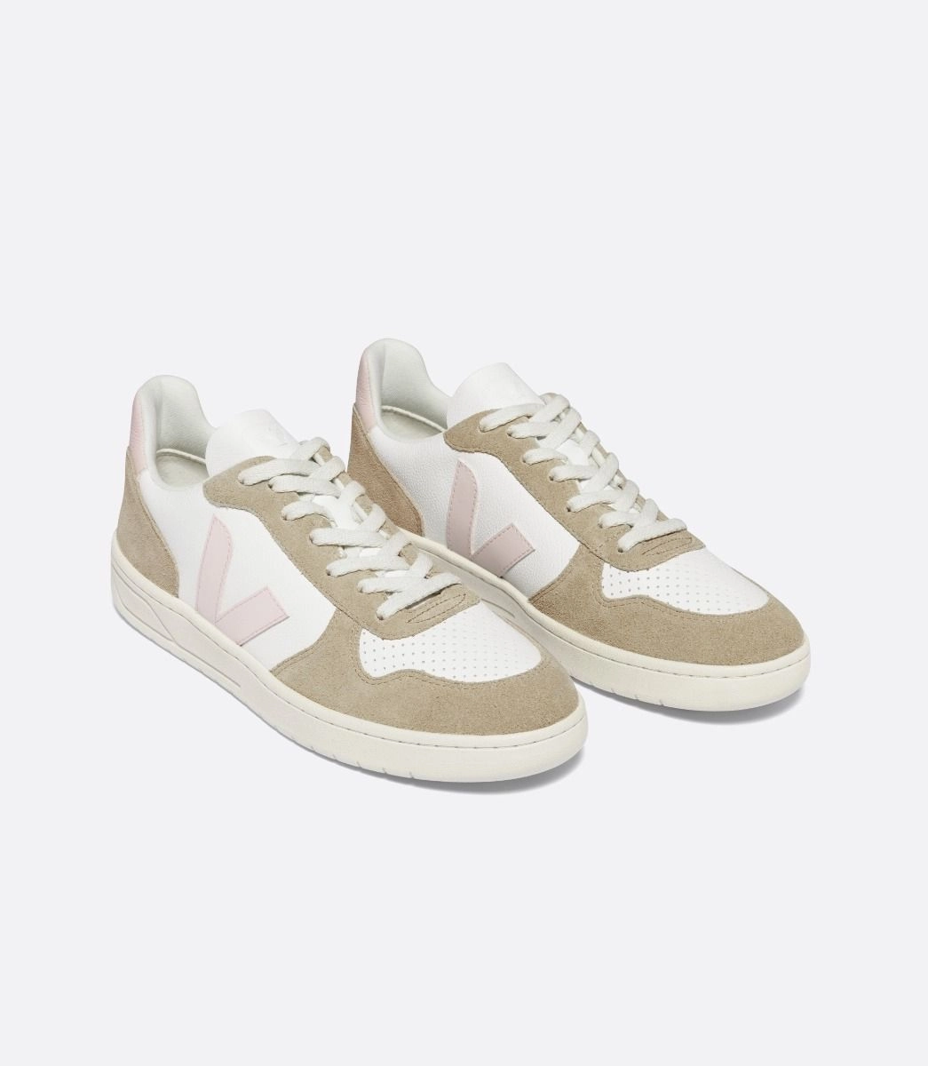 V10 Leather - White Petal Sahara Slip Resistant Work