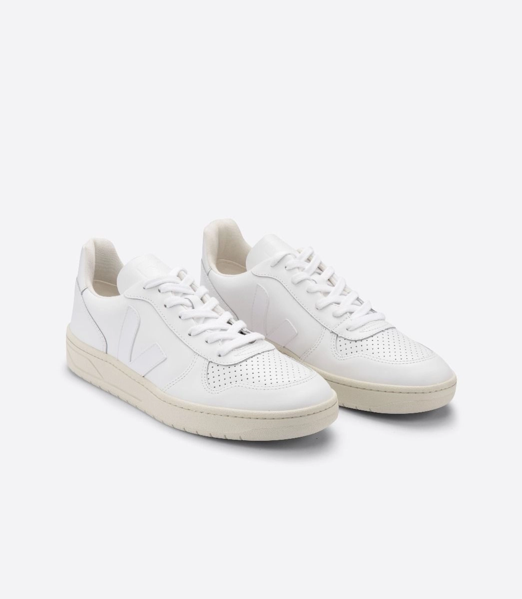 Easy On Off Comfortable Footwear V10 Leather Extra White