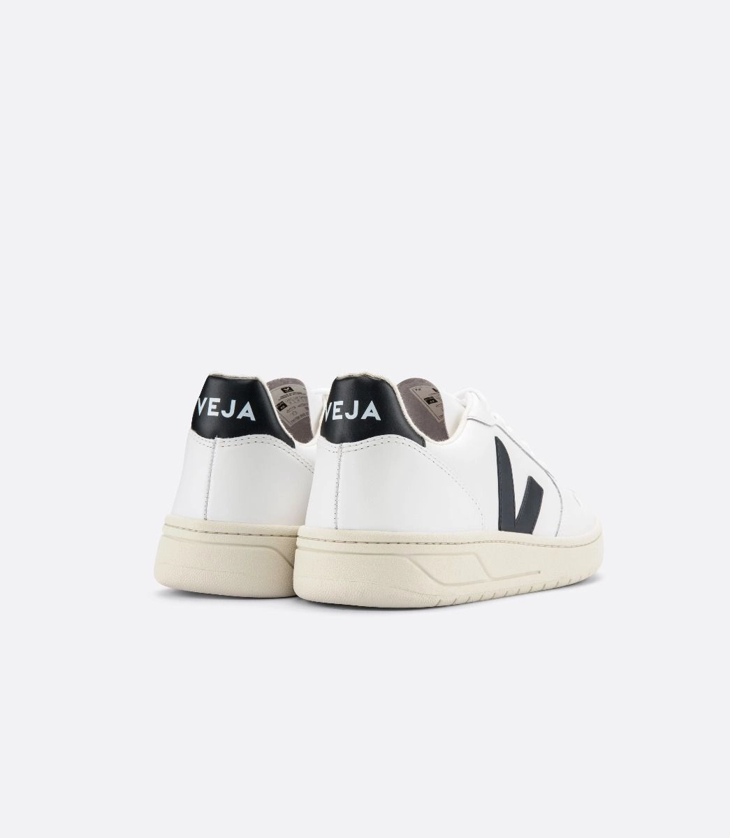 Minimalist Shoes V10 Leather White Black
