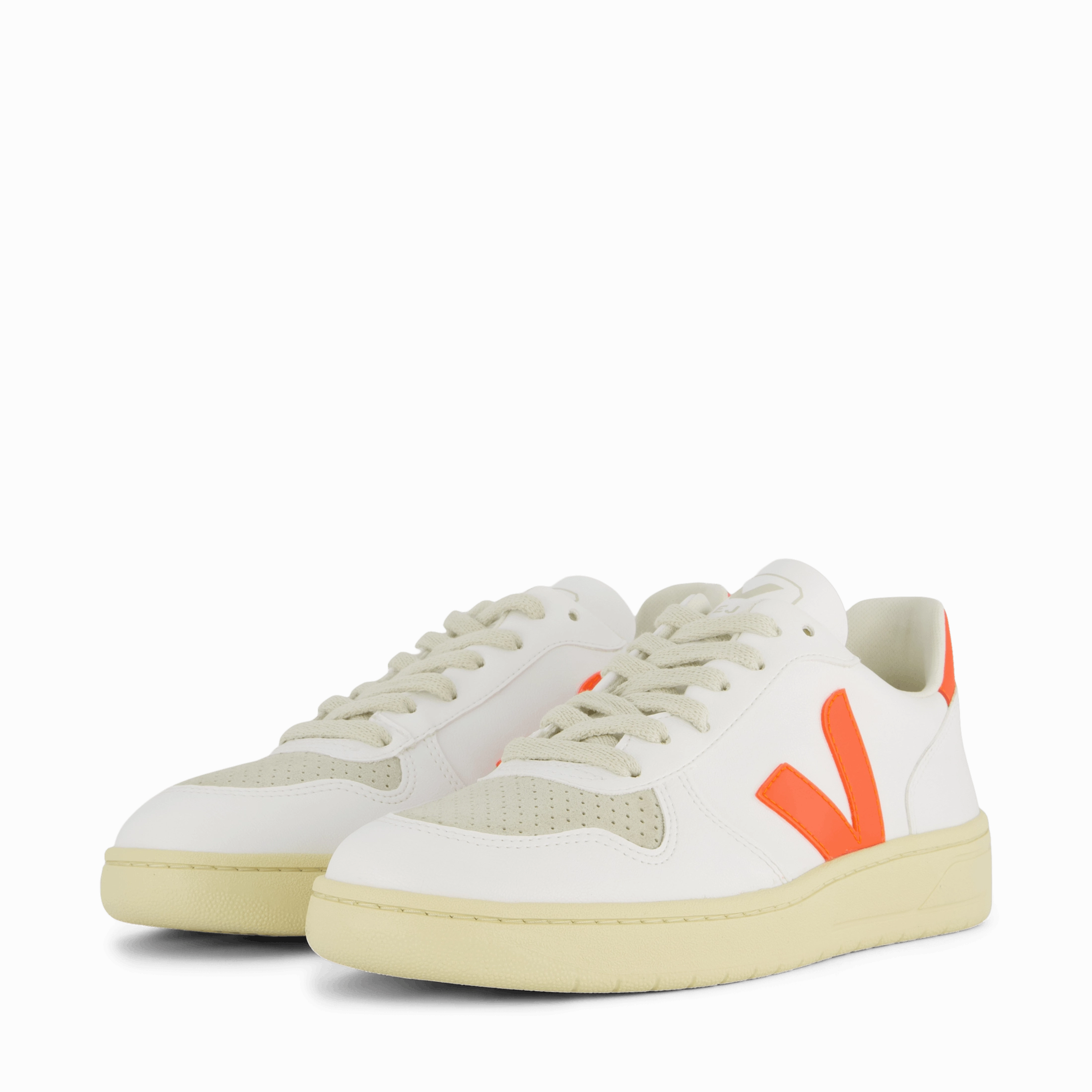 V-10 Cwl White Orange Fluo Premium Comfort