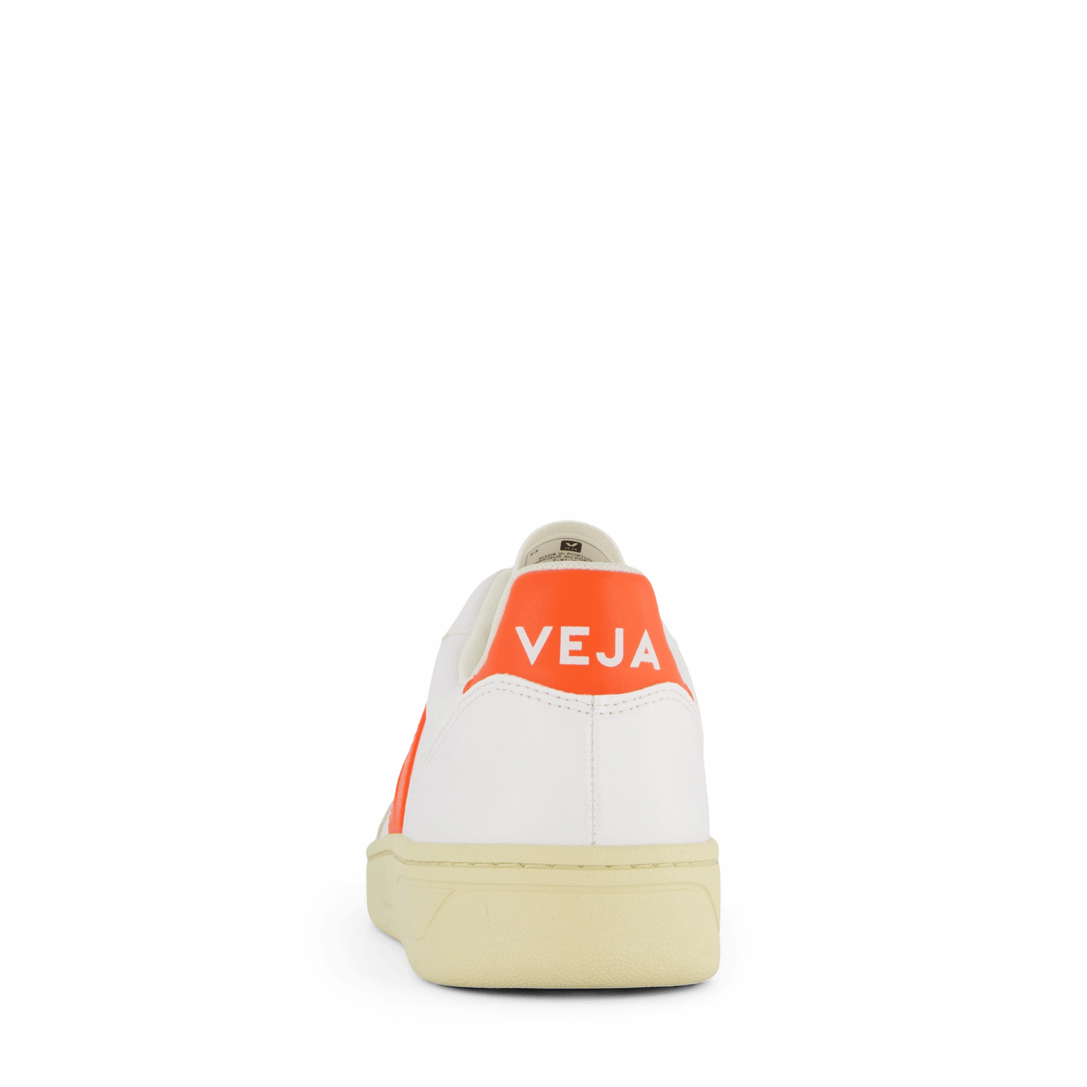 Easy On/Off Canvas Shoes V-10 Cwl White Orange Fluo