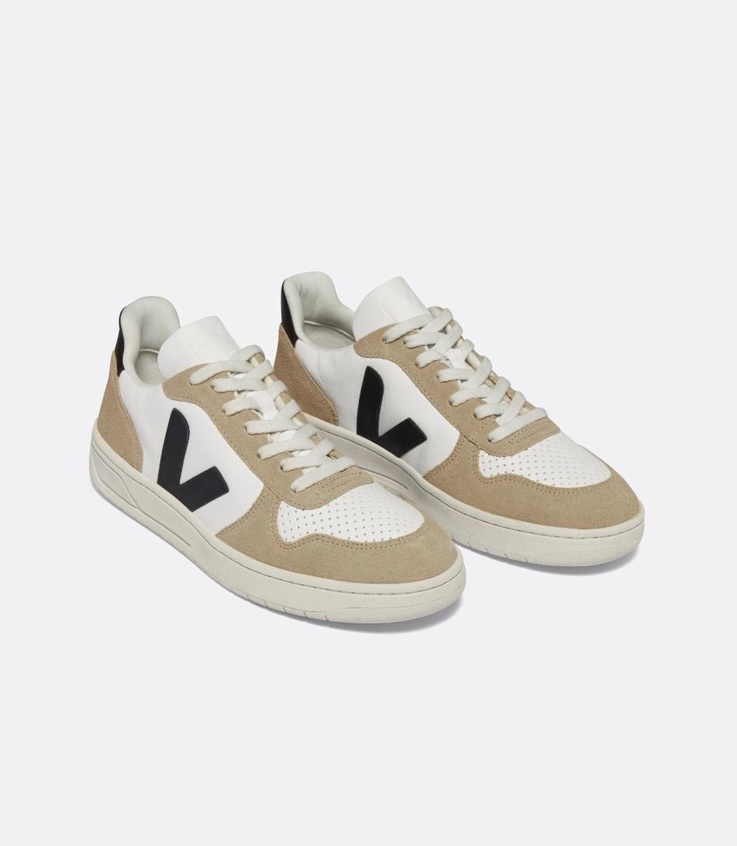 V-10 Leather - White/Black/Sahara Chic Footwear