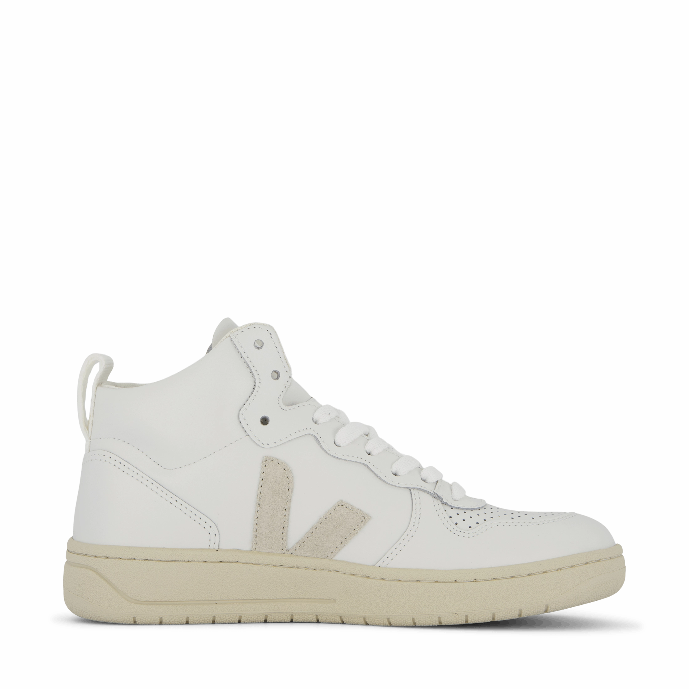 Sustainable Machine Washable V-15 Leather Extra White Natural