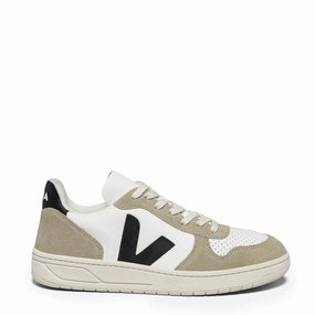 Odor Control Sustainable Veja V-10  Extra White Black Sahara Trainer