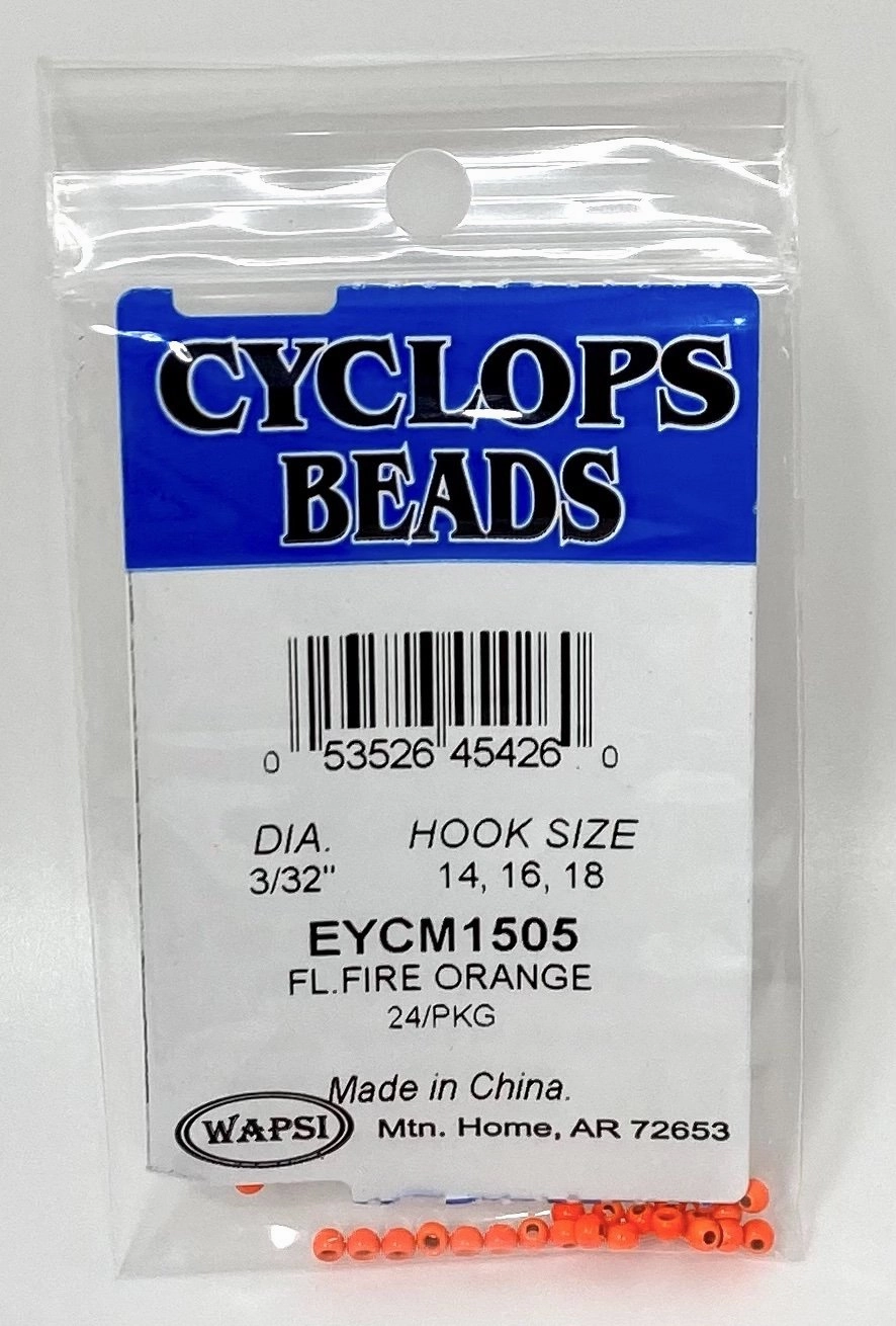 Wapsi Cyclops Bead Fl. Fire Orange