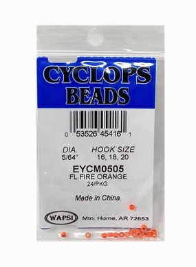 Wapsi Cyclops Bead Fl. Fire Orange