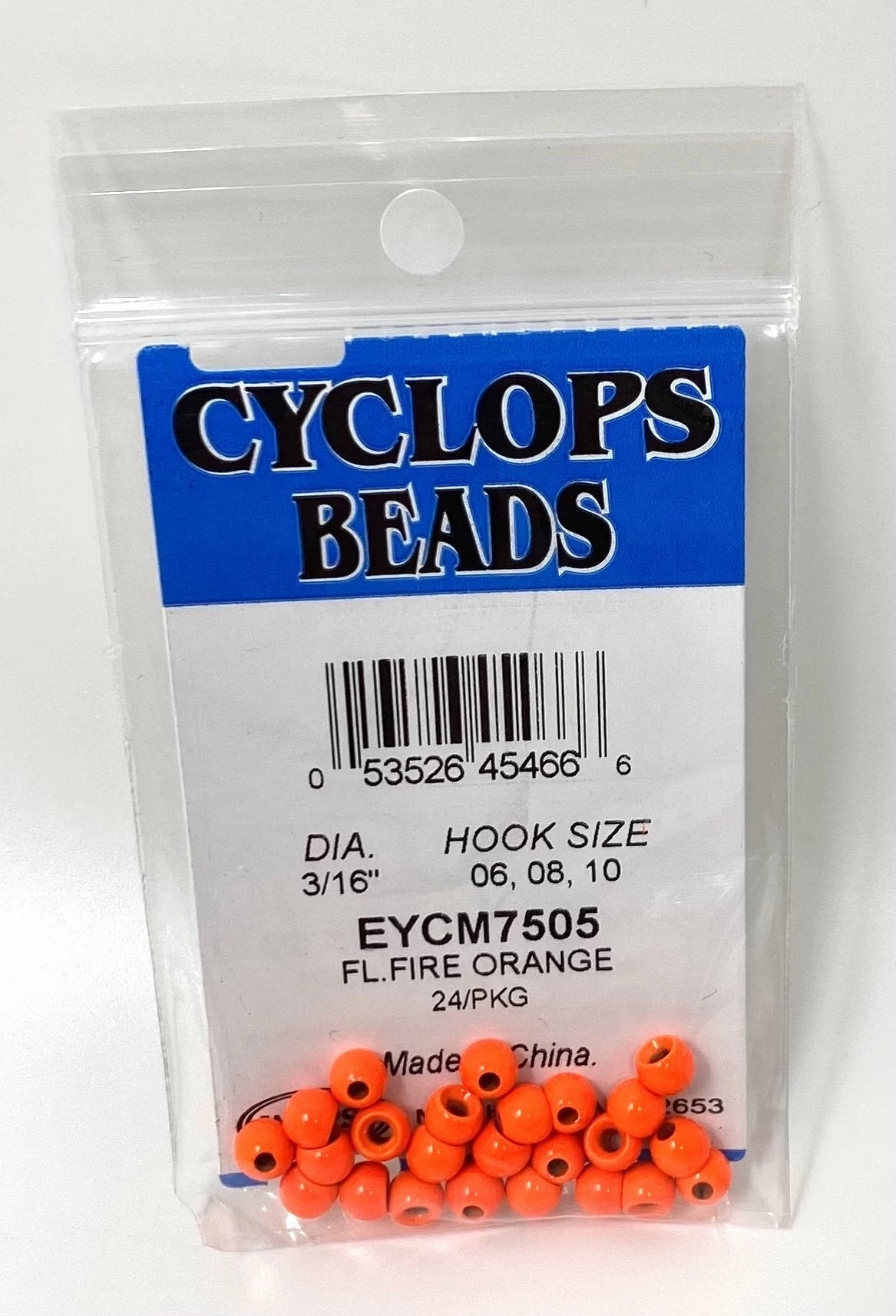 Wapsi Cyclops Bead Fl. Fire Orange