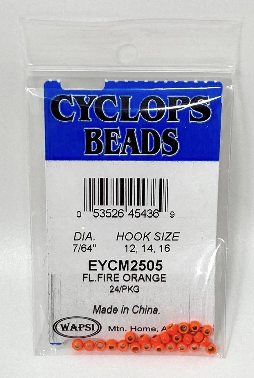 Wapsi Cyclops Bead Fl. Fire Orange