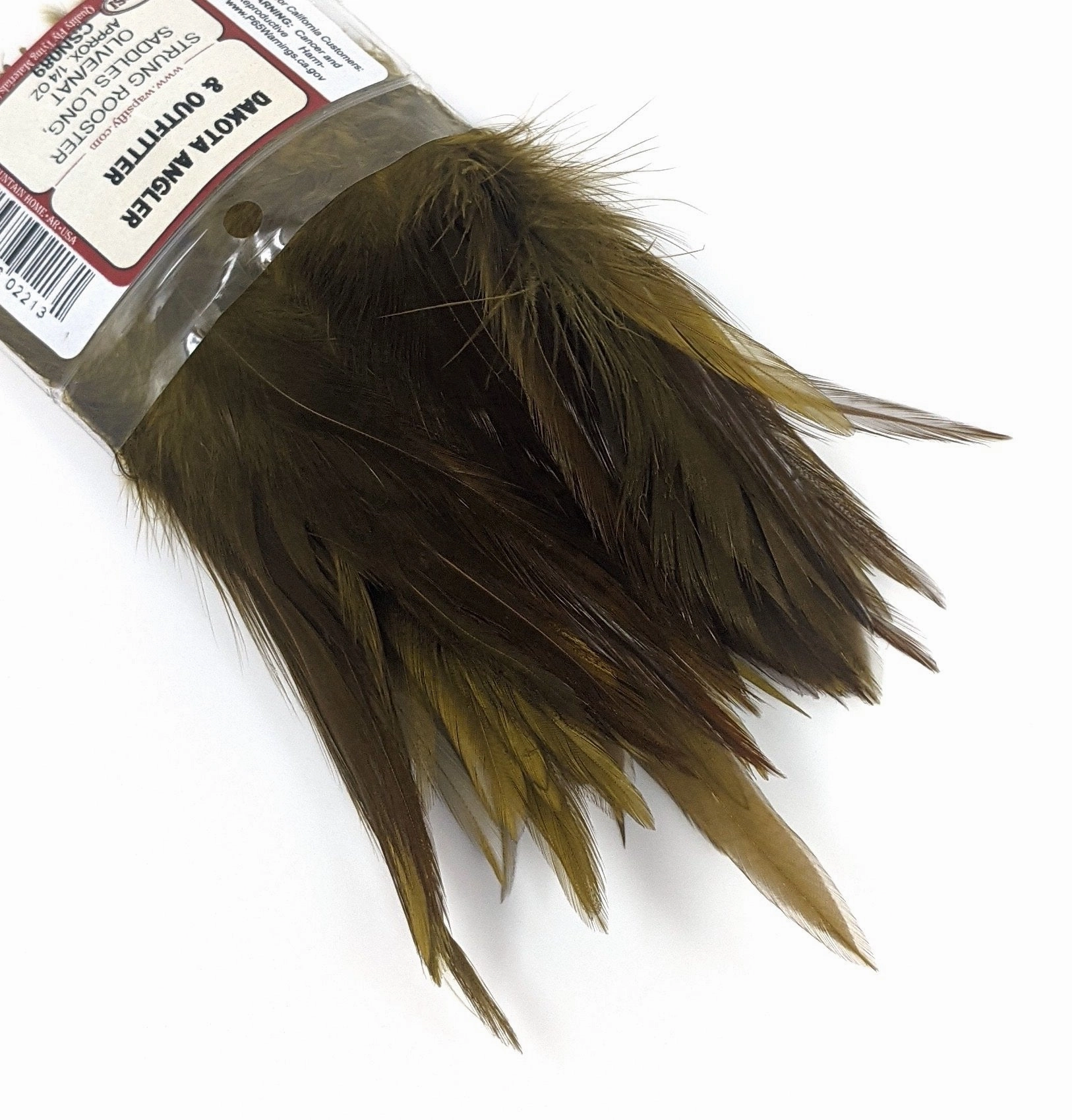 Wapsi Strung Saddle Hackle 1/4 oz. Dyed Over Natural