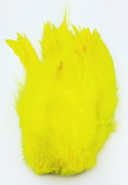 Wapsi Strung Saddle Hackle 1/4 oz. Dyed Over White
