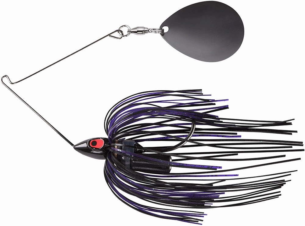 War Eagle Painted Head Night Time Single Colorado Spinnerbait - 1/2 oz