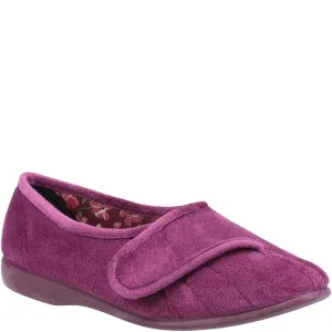 Gbs Audrey Touch Fastening Slipper Orthotic Friendly Statement Footwear