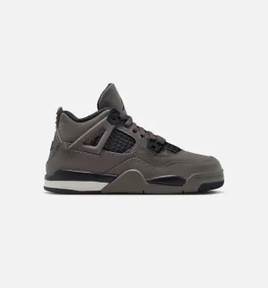 Supportive Grippy Traction Air Jordan 4 Retro Cave Stone And Black Preschool Lifestyle Shoe - Cave Stone/Black/Moon Particle