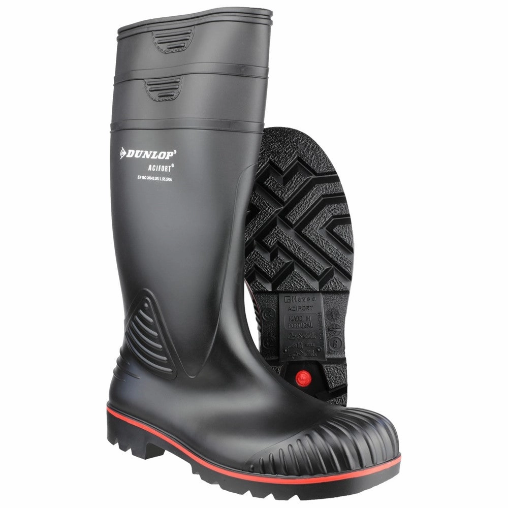 Unisex Dunlop Acifort  Heavy Duty Full Safety Wellington