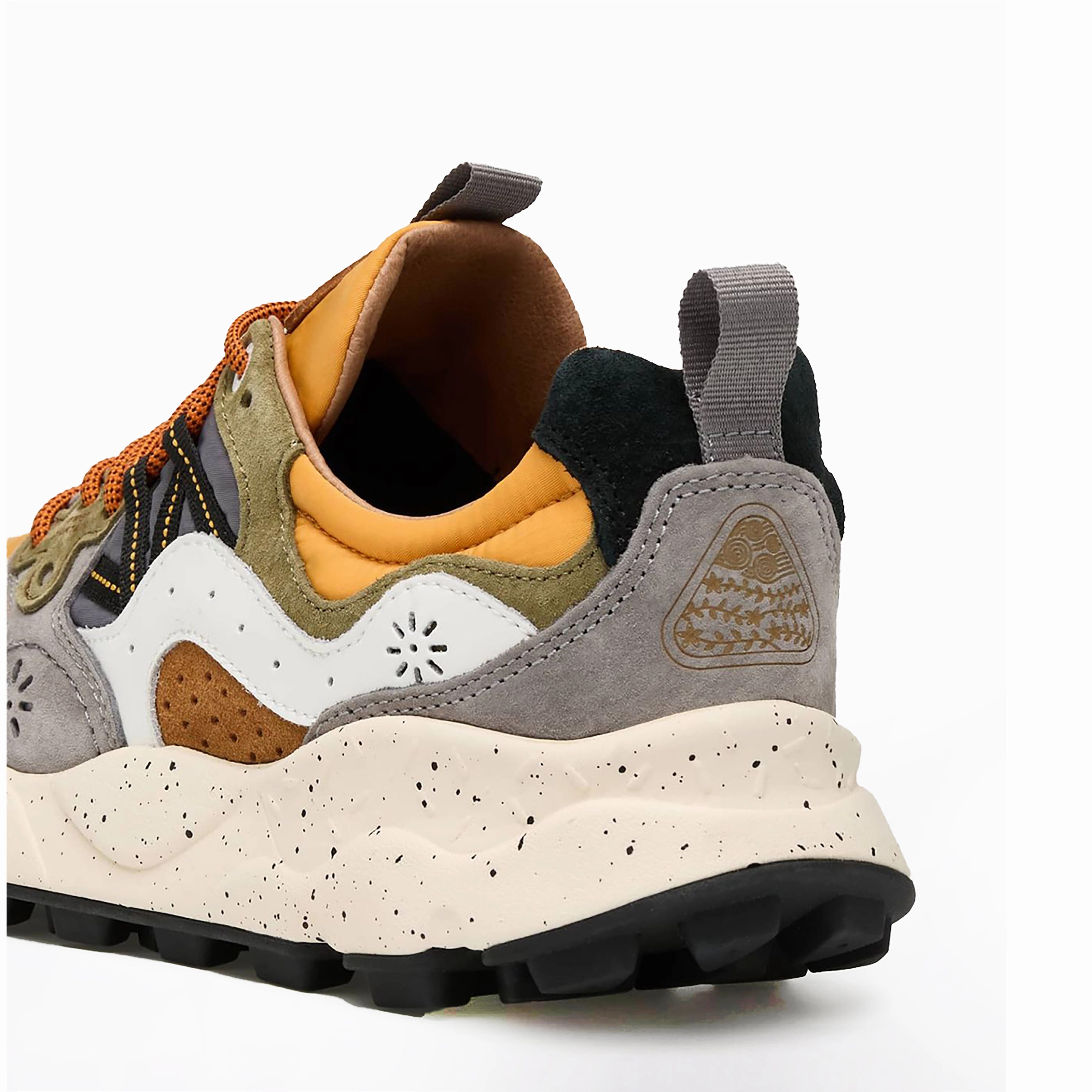 Supportive Footwear Odor Resistant Flower Mountain Yamano 3 Trainer Warm Brown / Mustard