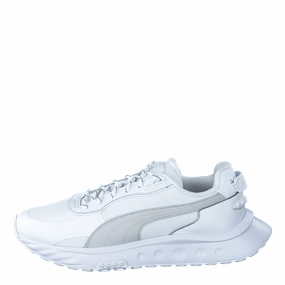 Wild Rider Grip Ls Puma White-Gray Violet Modern Classic Sporty Style