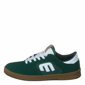 Windrow Green/White/Gum Grippy Soles Travel Footwear