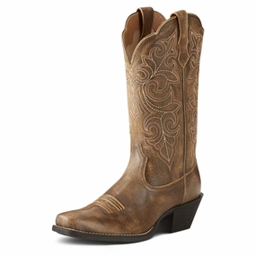 Women'S Ariat Round Up Square Toe Western Boot ?C Timeless Western Elegance Odor Resistant Stylish Footwear