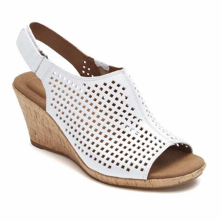 Women'S Briah Perforated Slingback Sandal Grippy Traction Cloud Comfort