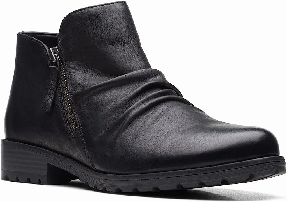 Women'S Clarks Clarkwell Zip ?C Effortless Style With Everyday Comfort Cushioned Shock Absorbing