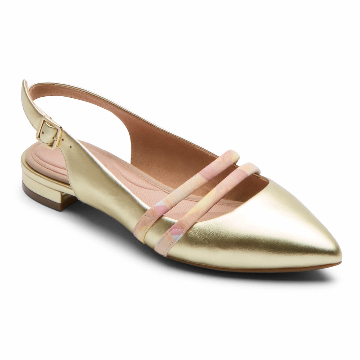 Women'S Oh Joy! - Rockport Total Motion Adelyn Strappy Slingback Shoe Statement Footwear Flat Feet Shoes