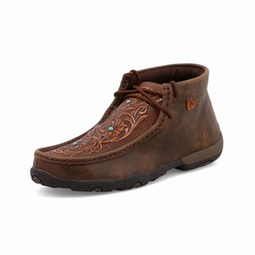 Cushioned Women??S Twisted X Chukka Driving Moc (Tooled) ?C Classic Comfort & Timeless Style