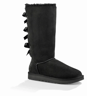 Women??S Ugg Bailey Bow Tall Ii ?C Cozy Sheepskin Boot With Feminine Bows Canvas Shoes