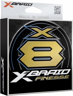 X-Braid X8 Finesse White/Green Braid - 165 Yard Spool