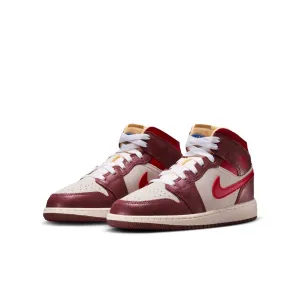 Y Air Jordan 1 Mid Se Hf3196-100 Moisture Wicking Supportive Footwear