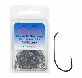 Youvella Bait Holder Hook 30pce Value Pack
