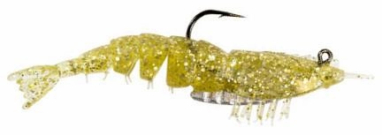 Z-Man EZ ShrimpZ 3 1/2 inch Rigged w/ Mustad Weighted Hook 2 pack