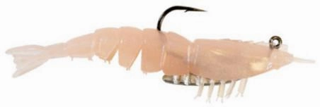 Z-Man EZ ShrimpZ 3 1/2 inch Rigged w/ Mustad Weighted Hook 2 pack